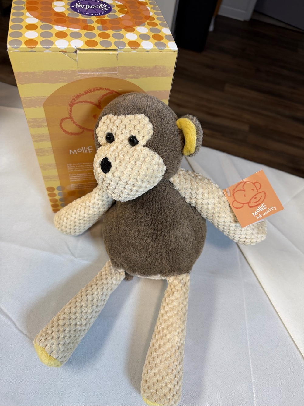 Scentsy Buddy Mollie The Monkey Plush w/ Original Box Retired no scent pack
